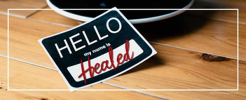 Title overlaying name tag with the name "Healed" written in.