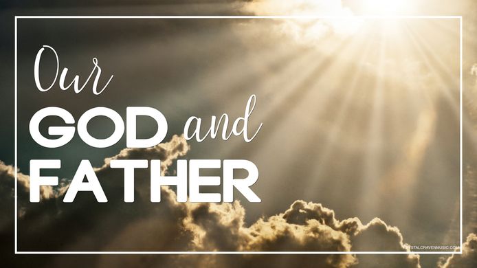 Devotional title text overlaying a sky with clouds and sun flares. The clouds are at the bottom and the sun flares are at the top right.
