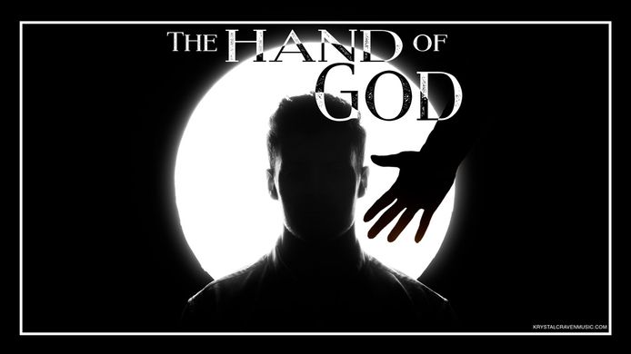 Devotional title text overlaying a silhouette of a man with a hand over his shoulder.