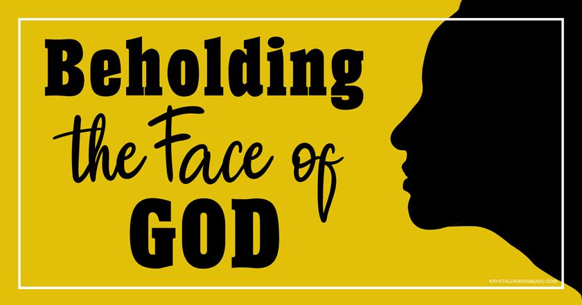 Devotional title text overlaying the side silhouetted profile of a man on the right side of the image facing the left side, with a yellow background.