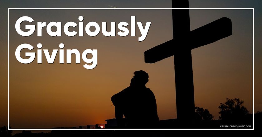 Devotional title text overlaying a silhouette of a man sitting next to a cross with a sunset behind them.