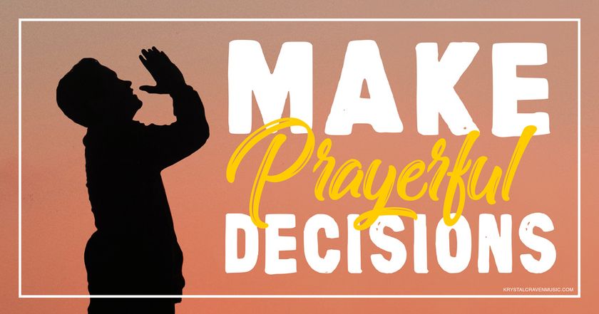 The devotional title text overlaying the silhouette of a person's side profile as they hold their hands up near their face in a praying stance. The entire background is a peach gradient.